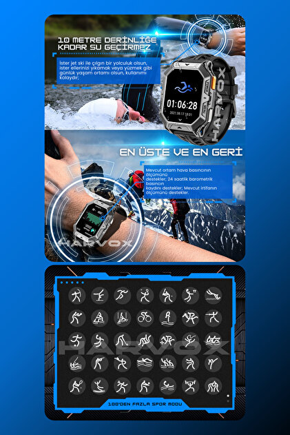 HARVOX Watch X1 Pro Akıllı Saat Iphone Ve Android Tüm Telefonlara