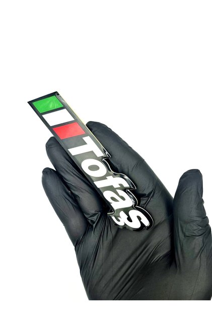 Tofaş Aluminum Plexiglass Emblem - Tofaş Emblem Sticker