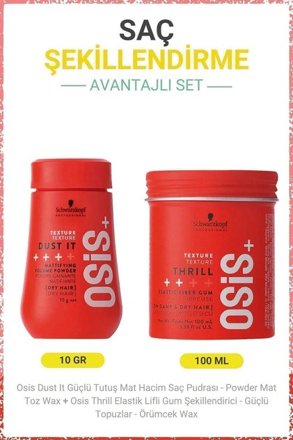 Dust it 10g Mat Pudra+OSİS Thrill 100ml Lifli
