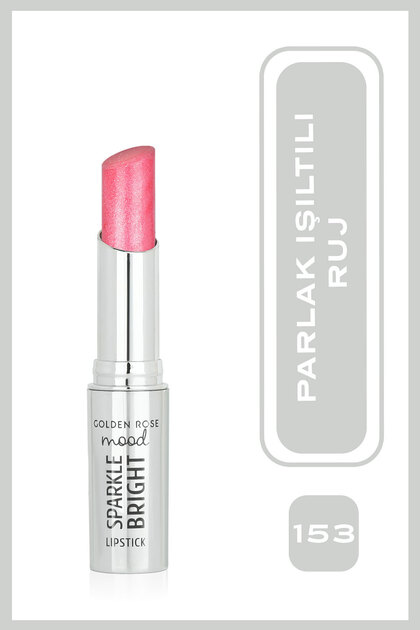 Mood Sparkle Bright Lipstick - 153 Pink Glitz - Işıltılı&Parlak Bitişli Pembe Ruj