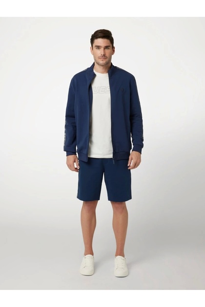 Guess FULL ZIP NEW ARLO SW Erkek Mavi Eşofman Üstü Z2YQ12K6ZS1