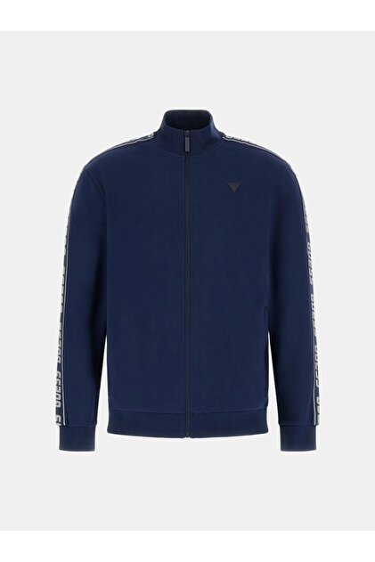 Guess FULL ZIP NEW ARLO SW Erkek Mavi Eşofman Üstü Z2YQ12K6ZS1