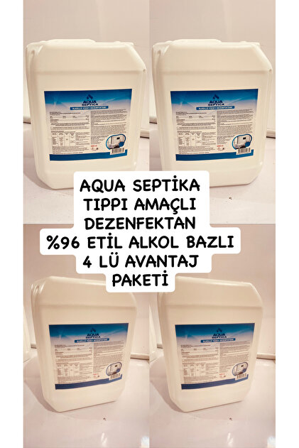 Aqua %96 Etil Alkol Dezenfektan 4lü 20 litre