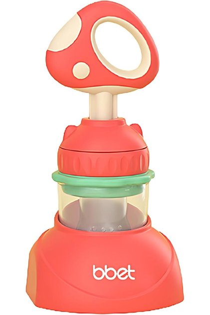 Baby Fruit Feeder with Base Holder – BPA-Free Silicone Nipple – Safe Fresh Food & Vegetab