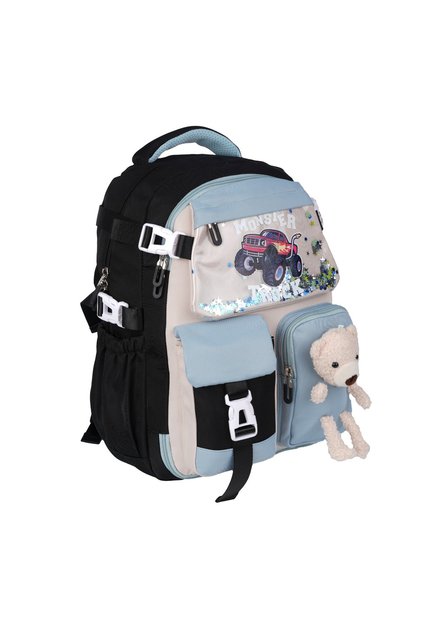 Girls' Korean Style Kawaii Rabbit Purple Primary and Secondary School Backpack