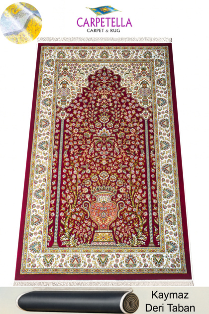 Luxury Velvet Prayer Rug Soft Non-Slip Prayer Mat