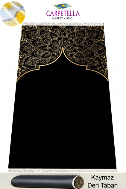 Luxury Velvet Prayer Rug Soft Non-Slip Prayer Mat