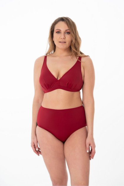 büyük beden toparlayacı üçgen bikini takımı