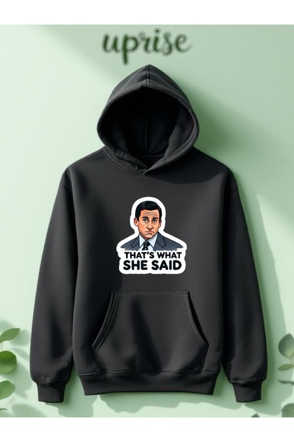 The Office Printed Cotton 3-Thread Oversize Sweatshirt