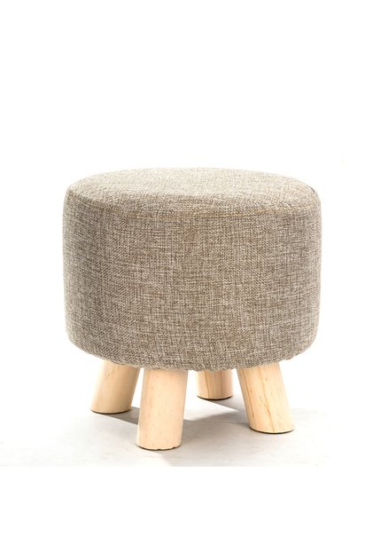 17 1Pc Elastic Ottoman Cover Solid Color Fabric Stool Covers Square Footrest Covers All-Inclusive An