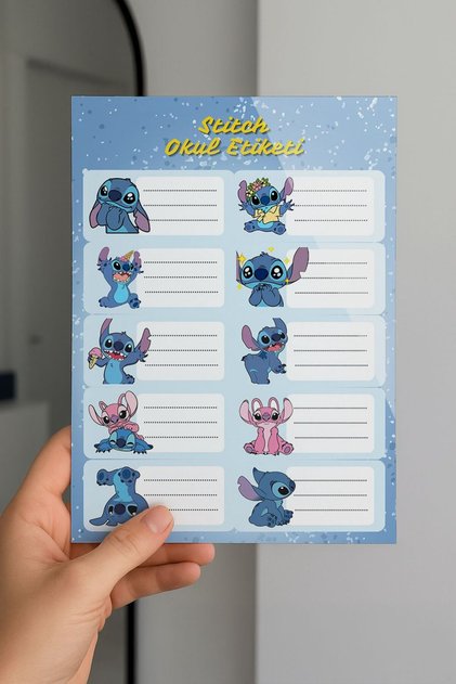 Stitch School Label 3 Pack