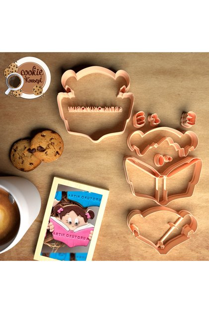 School & Teacher's Day Mold Set I Now Read More - Cookie, Dough & Clay Compatible