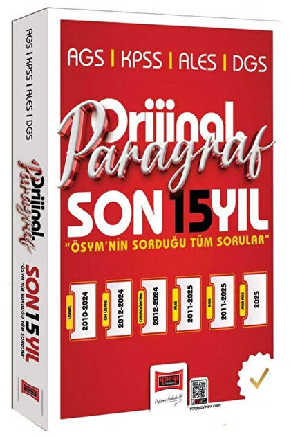 Yargı Yayınları Yargı 2026 KPSS MEB-AGS ALES DGS Paragraf Orijinal ...