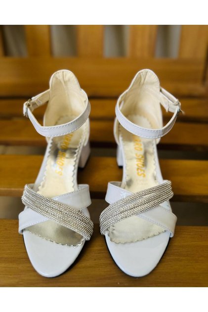 Crossed Children's Heels Shoes