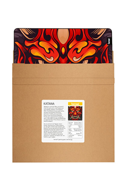 Kensei Katana Edition Red Oni 50x50 Cm 4 Mm Hybrid Gaming Espor