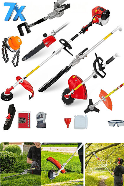 H&O.cp × MAKINAGI セット Genel Markalar Çok Fonksiyonlu 20HPX Motorlu 7IN1 Kafalı COMBO Set