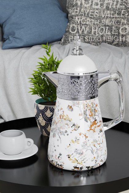 Decorative coffee/tea thermos (thermos flask).