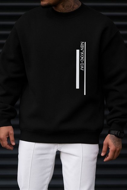 Hanorac unisex cu 3 fire din bumbac pieptănat cu imprimeu NEW YORK CITY