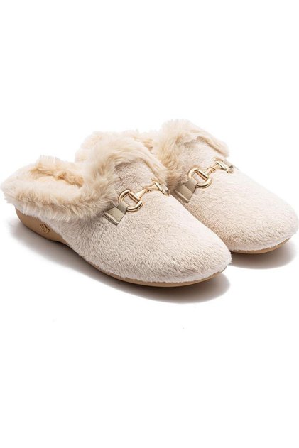 Tw Belinda Beige House Slippers 37/41