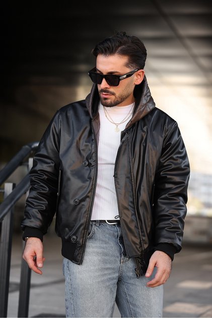 Men's Double-Sided Leather Coat