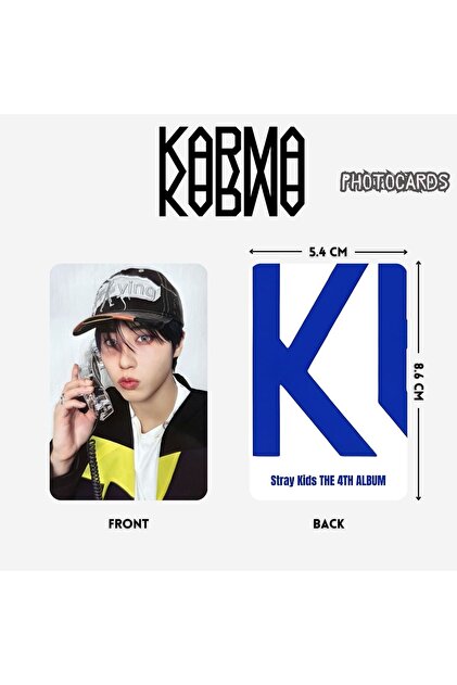 Kpop Dünyasi STRAY KIDS '' Karma '' Photocards Set Skzoo Ver