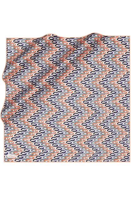 Chain Patterned 90X90 Tivil Scarf