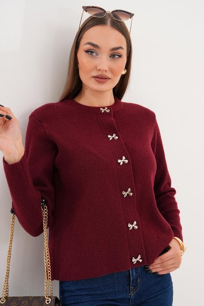 Women's Bow Button Detailed Jacket 255091 -