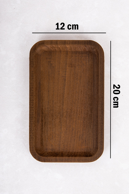 Natural Wooden Presentation Plate, Oil Dish Base, Oil Pot Stand, Coffee Presentation, Presentation Dish 20 cm X 12 cm