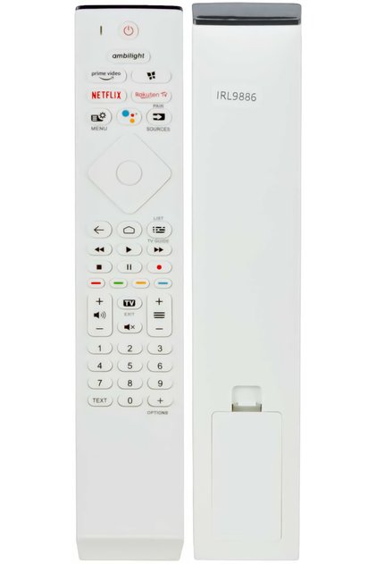 AKILLI TV KUMANDASI NETFLİX-PRİME VİDEO-RAKUTEN TV TUŞLU LED TV KUMANDASI BEYAZ