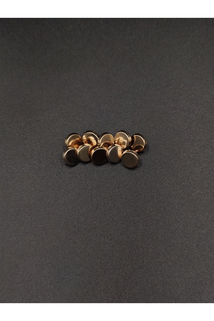 Metal Düğme 10 Adet 10.2 mm Free Sarı