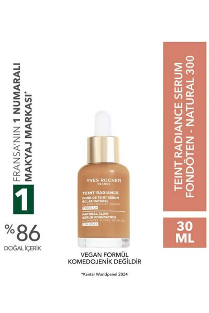 Radiance Effect Serum Foundation – Contains Hyaluronic Acid, Teint Radiance, Vegan Formula