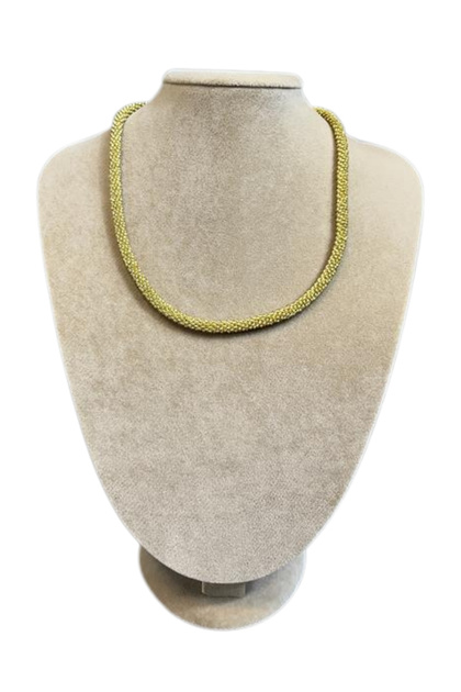 - Aegean 7366 1497 Handmade Sand Bead Necklace / 22 cm