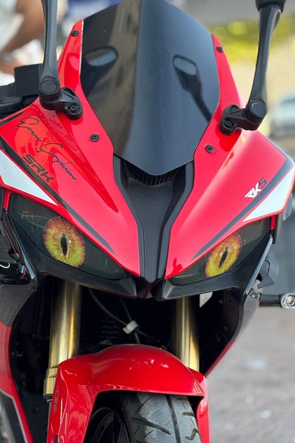 Headlight Upper Sticker for Rks Srk125 with Holes Does Not Block Lighting (Right and Left)