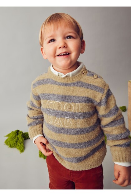 2346 Beige Vig Boy's Sweater