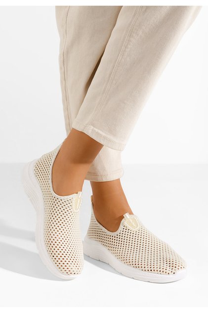 Béžové slip on tenisky damske Kadrina
