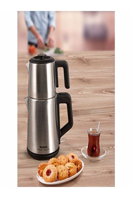TEFAL BJ561DTR Magic Tea Xl Paslanmaz Çelik Çay Makinesi - Fiyatı