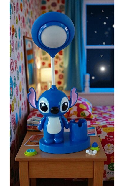 FAMEMUS ACCESSORY Stitch Kalemlikli Masa Üzeri Gece Lambası boyut