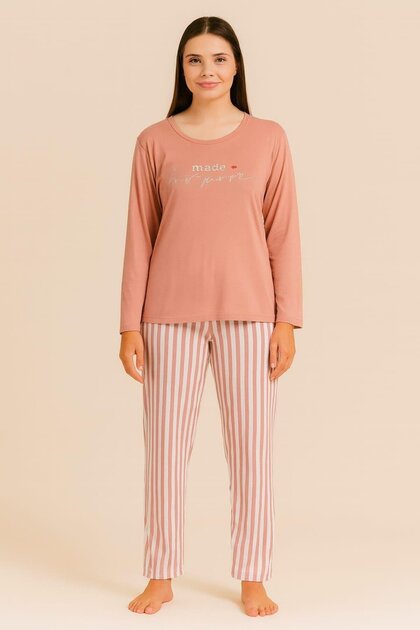 Kaadın 20300 Long Sleeve Milan Pajama Set