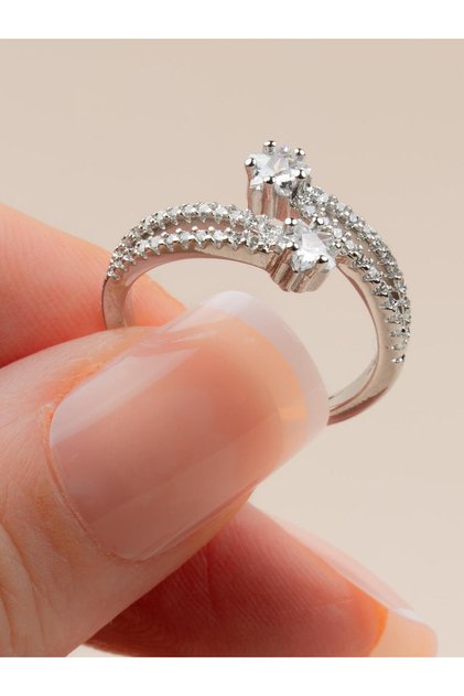 Astriora Star Zircon Stone Adjustable Ring