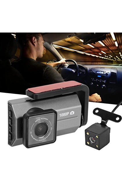 Camera Auto Dubla Fata si Spate TSS-A99, Full HD, Ecran IPS 3", Unghi 120 Grade, G Senzor