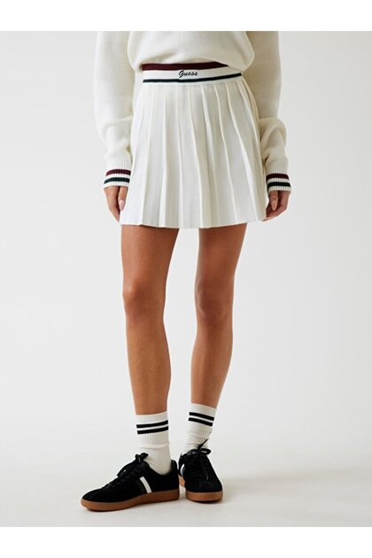 Sabina Damen Active A-Line Strickrock aus Wollmischung