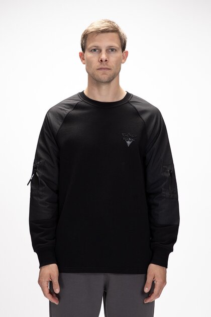 Hill Black Crewneck Men's Sweatshirt