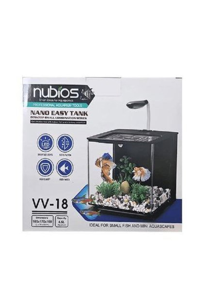 Nubios Nano Easy Akvaryum 4.5 Lt Siyah
