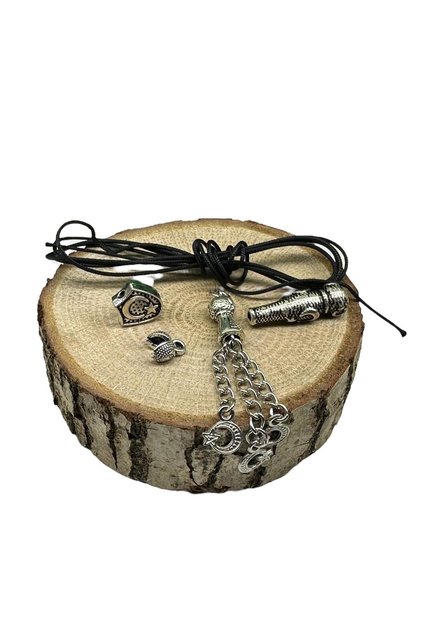 Tasbih Making Equipment (2 Intermediate Tools, Imame, Tassel, Inner Triangle, Closure, 1 Meter Tasbih String)