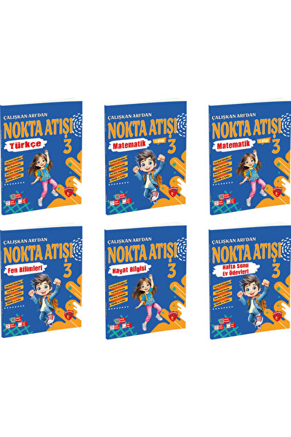 Çalışkan Arı Yayınları ÇALIŞKAN ARI 3. Sınıf Nokta Atışı Seti 6