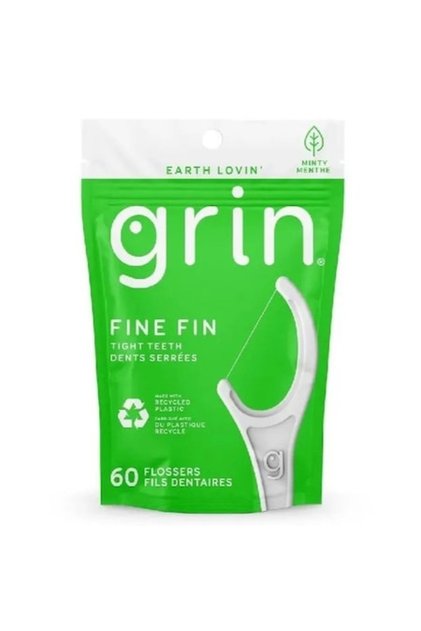 Set Ata Dentara, Grin, Fine Fin, Tip Scobitoare, Cerata cu Alunecare Usoara, Fibra Rezistenta, 60 bu