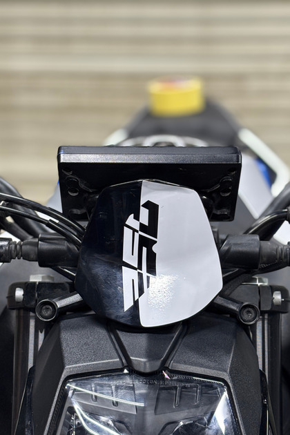 White Color Front Visor Detail Sticker (1 Piece) for Cfmoto Nk250