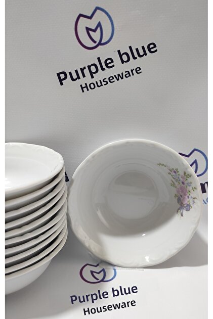 Porcelain Buket 12 Pieces 13 cm Small Soup Bowl