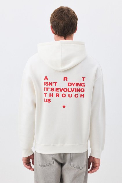 Unisex Art Isn'T Dying Sweatshirt White