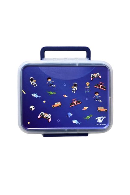 Blue Double Layer Lunch Box